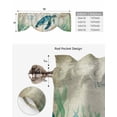 thumbnail image 4 of Tie Up Valance Curtain for Kitchen,Vintage Nautical Sea Turtle Rod Pocket Short Curtains Adjustable Tie-Up Shade Valances,Coastal Marine Life Window Treatment for Bathroom Living Room Bedroom, 4 of 8