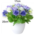 thumbnail image 4 of Soumake Imitation Potted Flower Rose Hotel Decoration Plastic Bookshelf Table Artificial Flower Pot For Office Household, 4 of 8