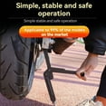 thumbnail image 3 of Motorcycle Kickstand Wheel Support Side Stand Repair and Maintenance Parking Support Tool Folding Straight Rod,1 x Motorcycle Kickstand,Black, 3 of 6