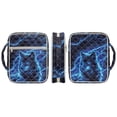 thumbnail image 3 of Xixirimido Bible Cover Case for Women Men, Quilted Large Bible Carrying Cases with Durable Handle, Biblical Study Accessories Christian Gifts, Blue Wolf Lightning Print, 3 of 7