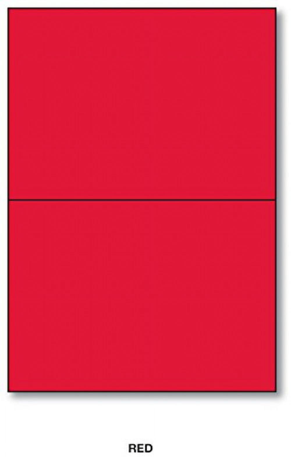 5" x 7" Red Blank Greeting Cards & White A7 Envelopes - 25 Per Pack