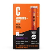 MadeTo C Vitamins + Zinc Elderberry Immunity Effervescent Tablets, 30ct