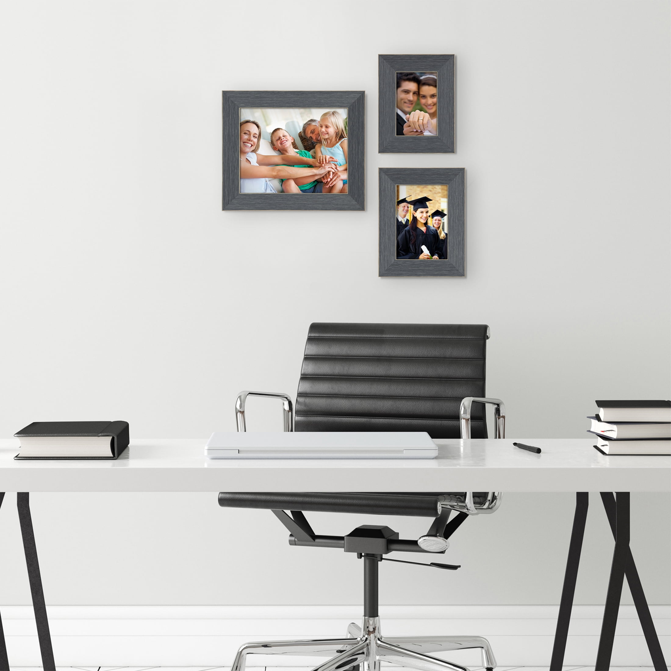 (2 pack) Mainstays – 5x7 Picture Frame – Chambray Blue Tabletop Photo Frame