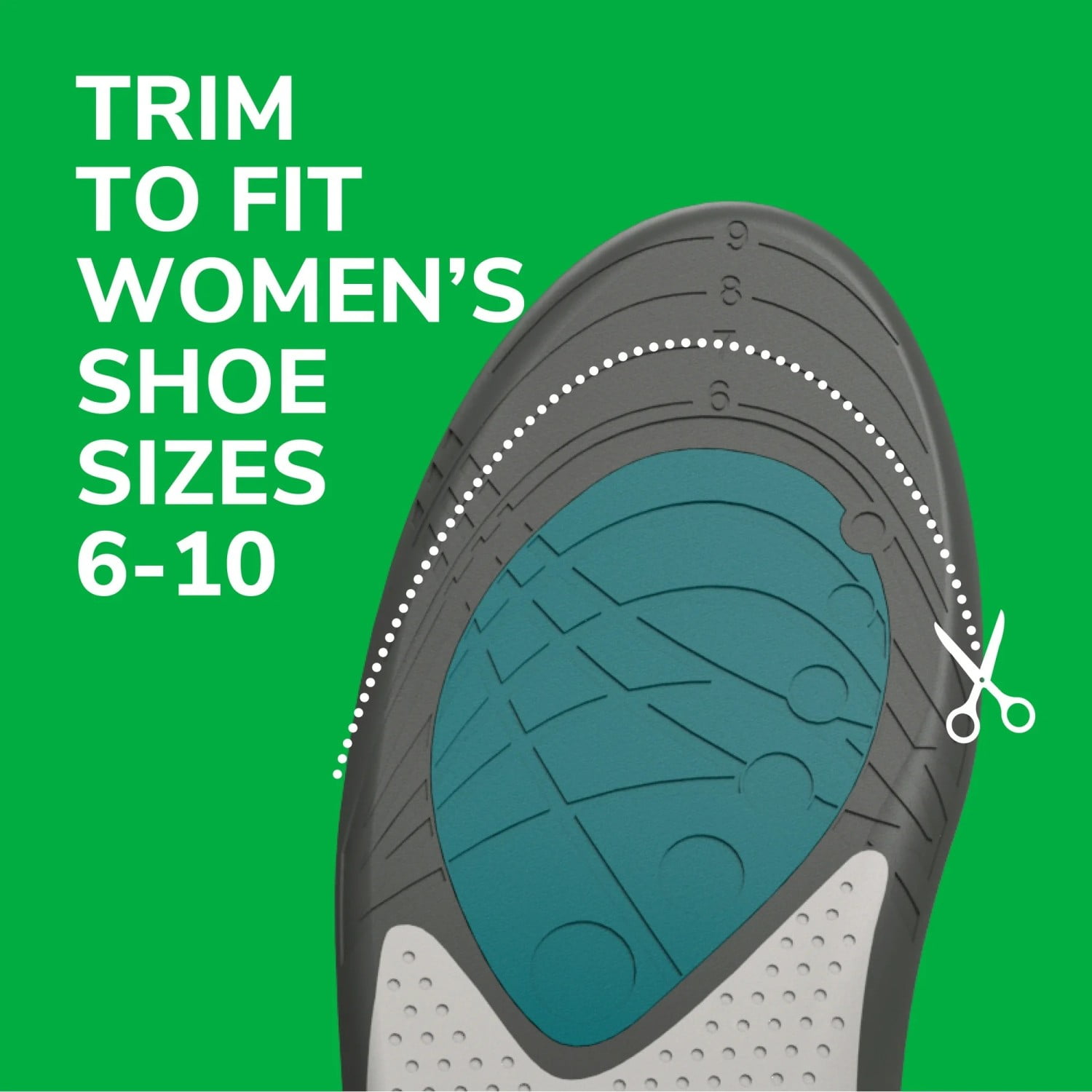 ACTIVE RUN COMFORT THIN　D Dr. Scholl's® Run Active Comfort Foam Insoles, Women Shoe
