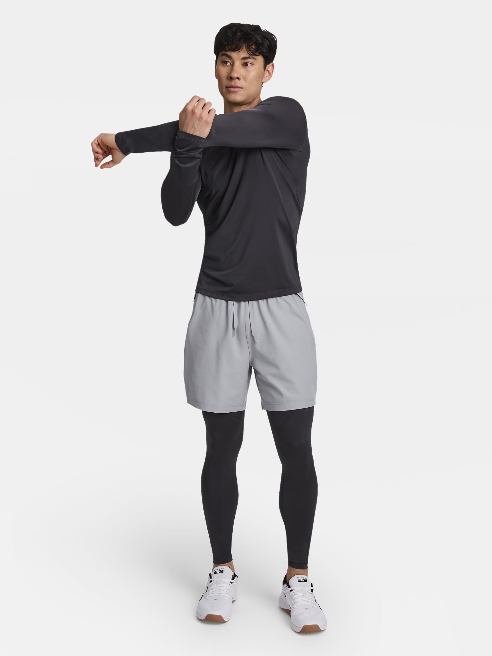 Reebok Men's and Big Men's Kinetic Compression Long Sleeve Top, Sizes XS-5XL