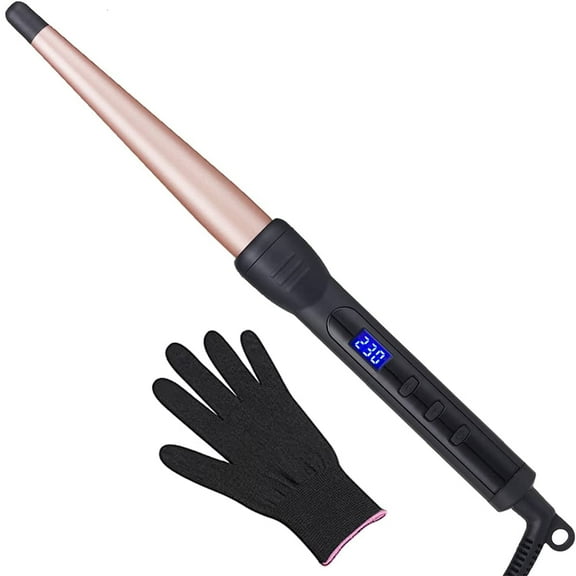 Hair Curler Ceramic Curling Iron Professional Curling Hair Tools 1-1/2 Inch Cone Electric Curling Wand Roller Fast Heat Curlers