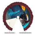 thumbnail image 2 of Sigee Modern Style Blue Parrot for Christmas Decoration Tree Skirt Christmas Plaid Tree Skirt,Christmas home decor Holiday Tree Skirt Fits TChristmas Tree-36", 2 of 6