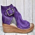 thumbnail image 5 of HAOTAGS Womens Summer Wedge Sandals Roman High Heel Fish Mouth Platform Casual Beach Shoes Purple Size 5.5, 5 of 6