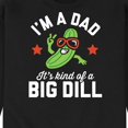 thumbnail image 3 of Instant Message - Dad Kind Of Big Dill   - Men's Crew Neck Fleece Pullover, 3 of 6