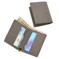 thumbnail image 2 of Contemporary Home Living 4" X 3 1/4" Gray Leatherette Rectangular Wallet, 2 of 2