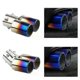 thumbnail image 4 of Suitable 1pcs 2.5" Inlet Car Auto Exhaust Muffler Tip Stainless Steel Dual Pipe Trim Modified Car Rear Tail Throat Liner For Most Cars, 4 of 5