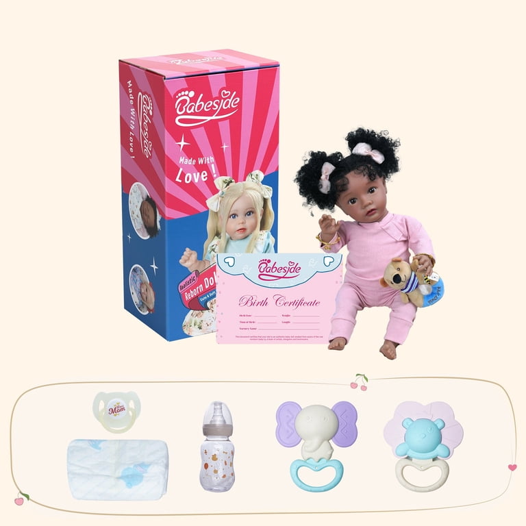 BABESIDE Reborn Baby Doll Toddler Girl – 20-Inch Poseable Realistic Doll With Freckled Face, Brushable Wig Hair & 3/4 Vinyl Limbs – Soft Cloth Body