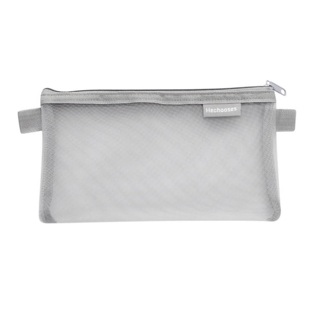 LSLJS Clear Mesh Pencil Case Pouch, Pencil Case Organizer Blank Canvas Zipper Pouch for DIY CraftCanvas Makeup Bags Cosmetic Bag Multi-Purpose Travel Bags Pen Pencil Case