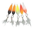 thumbnail image 4 of Carbon Steel Fishing Tools, Incisive Vivid Pattern Bright Color Winter Ice Fishing Treble Hook Better Penetration  For Fishing Box, 4 of 8