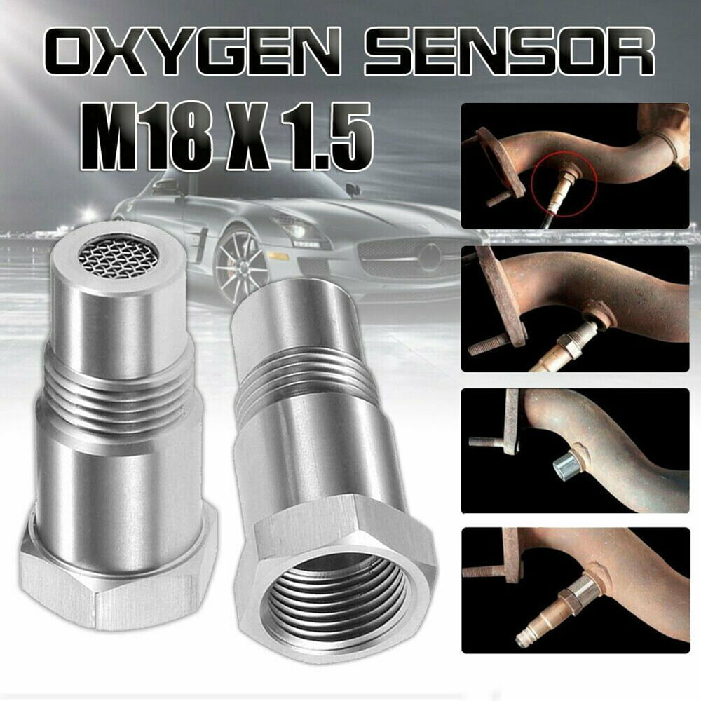 1x Straight Stainless O2 Extender Oxygen Sensor Extension Spacer M18 x 1.5 