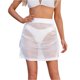 thumbnail image 2 of Gibobby faldas largas Media falda de punto para mujer, traje de baño Sexy de verano, falda con cordón, cintura elástica, paquete de lana, falda corta para glúteos(Blanco, M), 2 of 3