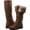 Brown, variant on GLOBALWIN Black Combat Boots For Women Knee High 8.5M