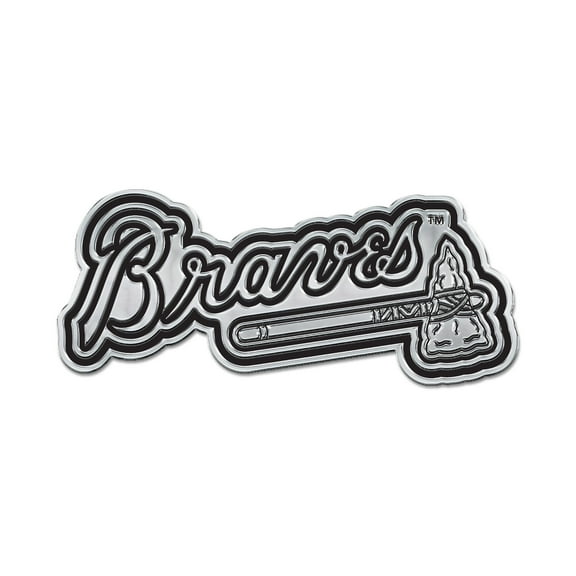 WinCraft Atlanta Braves Chrome Auto Emblem