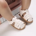 thumbnail image 3 of FDDMis Baby Shoes Boys Size 4 Shoes School Shoes for Boys Walking Shoes Baby Black Toddler Girl Shoes Girls Shoes Size 9 Little Girls Black Shoes, White 0-6 Months, 3 of 9