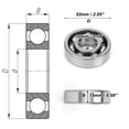thumbnail image 4 of Unique Bargains Roulements à Billes 6304 & Rainure Profonde 20x52x15mm 1 Pce Roulements Lubrifiés Roue de Trottinette Planche à Roulettes, 4 of 6