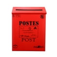 thumbnail image 4 of Clispeed Vintage Red Metal Mailbox for Home Decor and Photo Accessory, 4 of 8