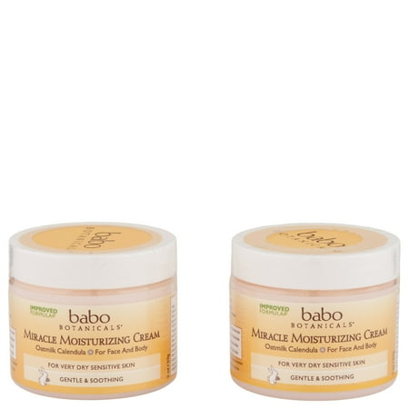 Babo Botanicals Miracle Moisturizing Face Cream 2 Ct 2 oz