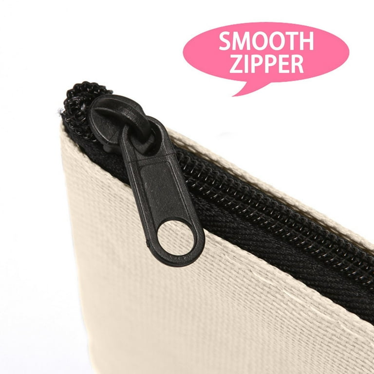 Wholesale Canvas Zipper Pouch Bag Multi-Purpose Travel Makeup