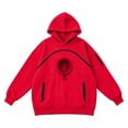 thumbnail image 3 of CUZIBR Pet Hoodie Carrier For Cat Women Oversized Sweatshirt Hooded Long Sleeve Cute Fall Winter Pullover,Red,S, 3 of 3