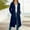 #Navy, variant on DPTALR Women's Classic Soft Fabric Longline Hooded Cardigan with Side Pockets and Open Front,Khaki,Size XL