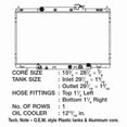 thumbnail image 2 of CSF 3094 1 Row Plastic Tank Aluminum Core Radiator, 2 of 2