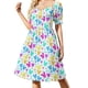 thumbnail image 4 of Vestido corto de manga con lunares de confeti de colores, vestido de verano para mujer, vestidos de fiesta, 4 of 8