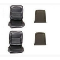 Scott Drake 67-S-BUCK-BK Front Bucket Seat Standard Upholstery - Black