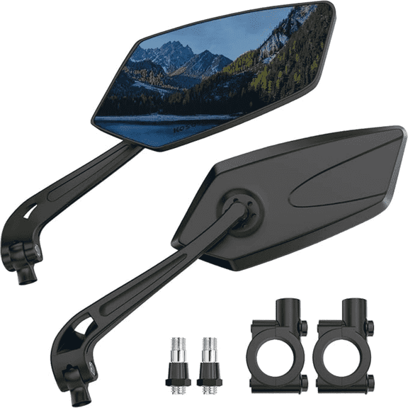 Adjustable 360 Degree Rear View Mountain Bicycle Mirrors, 2 Pack