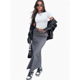 thumbnail image 5 of Womens Slim Fitted Crop Tops - Basic Crew Neck Short Sleeve Casual Tees for Going Out, 5 of 5