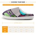 thumbnail image 2 of Invader Zim Gir Gaz Kid's Cotton Slippers Winter Warm Soft Plush Slippers with Rubber Sole Non-Slip Indoor Outdoor Slip on Shoes Fluffy House Slippers For Boys Girls Teen, 2 of 8