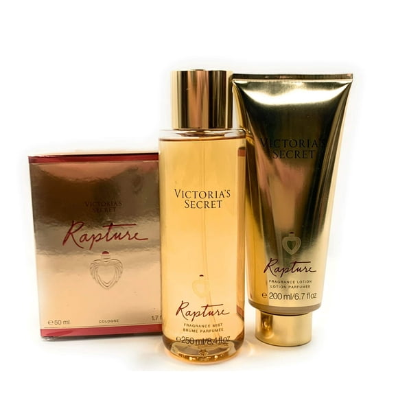 Perfume Victoria's Secret Rapture Eau de Parfum, paquete de 3 piezas