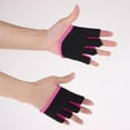 thumbnail image 3 of Workout Gloves Half Finger Hand Guard Exercise /Weight Lifting/ - Fit Palm Size 2.5-4inch , , S Pink, 3 of 10