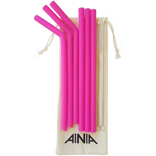 Silicone Straws big size reusable drinking straws for 20 oz and 30