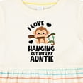 thumbnail image 4 of Inktastic Monkey I Love Hanging out with My Auntie Girls Baby Dress, 4 of 5