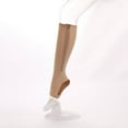 thumbnail image 3 of 1pair Long Compression Socks Zipper Leg Support Open Toe Knee Stockings Color:black Size:S/M, 3 of 8