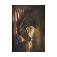 thumbnail image 6 of DEIARA American Flag Horse Square Tablecloth 60×90in Polyester Fabric Tablecloth Washable Dust Resistant Wrinkle Resistant, 6 of 9