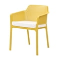 thumbnail image 2 of Silla de Exterior Apilable Amarilla con Asiento Acolchado Impermeable de Espuma, 2 of 3