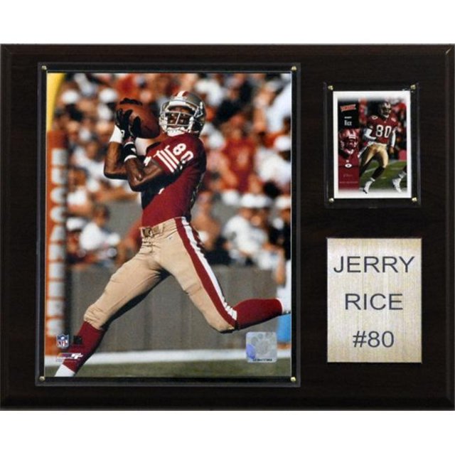 C & I Collectables 1215JERRICE NFL Jerry Rice San Francisco 49ers Player Plaque