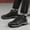 Black, variant on Men'S Winter Snow Boots - Slip-Resistant Rubber Sole & Warm Lining, Casual Outdoor Boots for Ice & Snow, Versatile for Sports , Thick Insulated Ankle-High Cold-Resistant Genuine Faux Leather Upper,