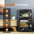 thumbnail image 2 of KFFKFF Dual-Entry 4.5 cu.ft Security Safe with Key and Combination Lock, Includes Fire-Resistant Pouch, Key Organizer, Illumination, Plus Adjustable/Removable Shelves for Cash, Papers, 2 of 9