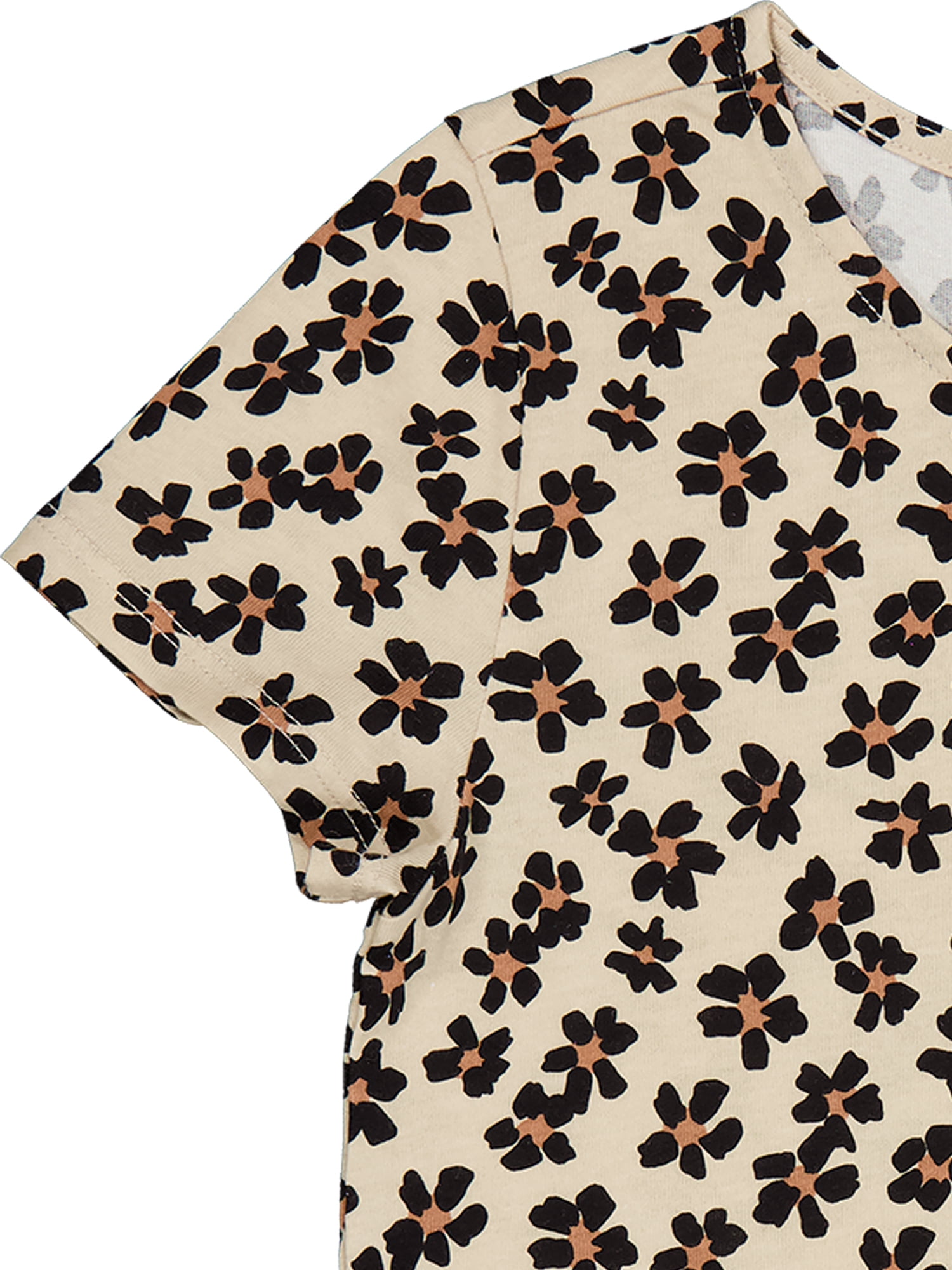 Wonder Nation Girls Short Sleeve Bow Front Top, Sizes 4-18 & Plus