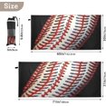 thumbnail image 4 of Baseball Stripes Beach Towel Soft Absorbent Quick Dry Sand Free Lightweight Polyester Camping Towels for Beach Travel Swim 31x71 in Wash cloth, 4 of 7