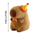 thumbnail image 2 of 11.8Inch Capybara Plush Doll Plush Stuffed Toys Soft Throw Pillow Decorations, Kids Birthday Party Preferred Gift for Holidays, Birthdays, 2 of 5