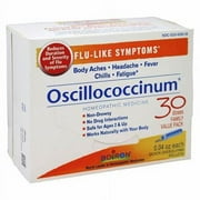 Boiron Oscillococcinum for Adult Unisex Flu-like Symptoms Pellets Headache, Tablet 30 Ct.