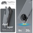 thumbnail image 3 of TUDIA MergeGrip Oneplus 11 Case (2023) Dual Layer Non-Slip Heavy Duty - Gray, 3 of 7